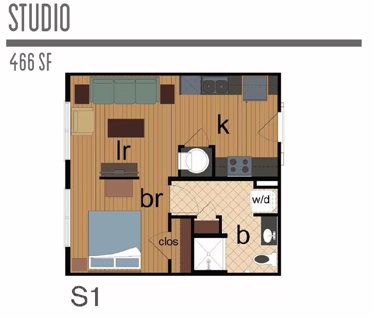 Studio floor plan